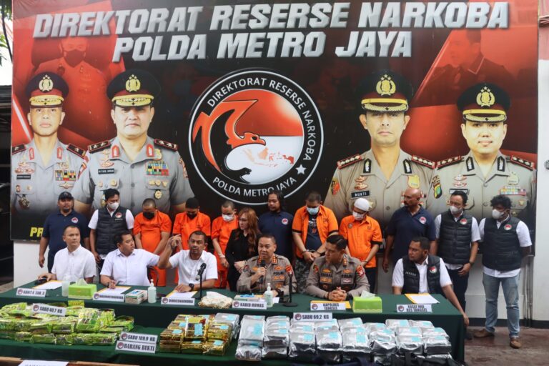 Dit Narkoba PMJ dan Polres Tangsel Ungkap Kasus Narkotika, Total Barang Bukti 109 Kg Sabu