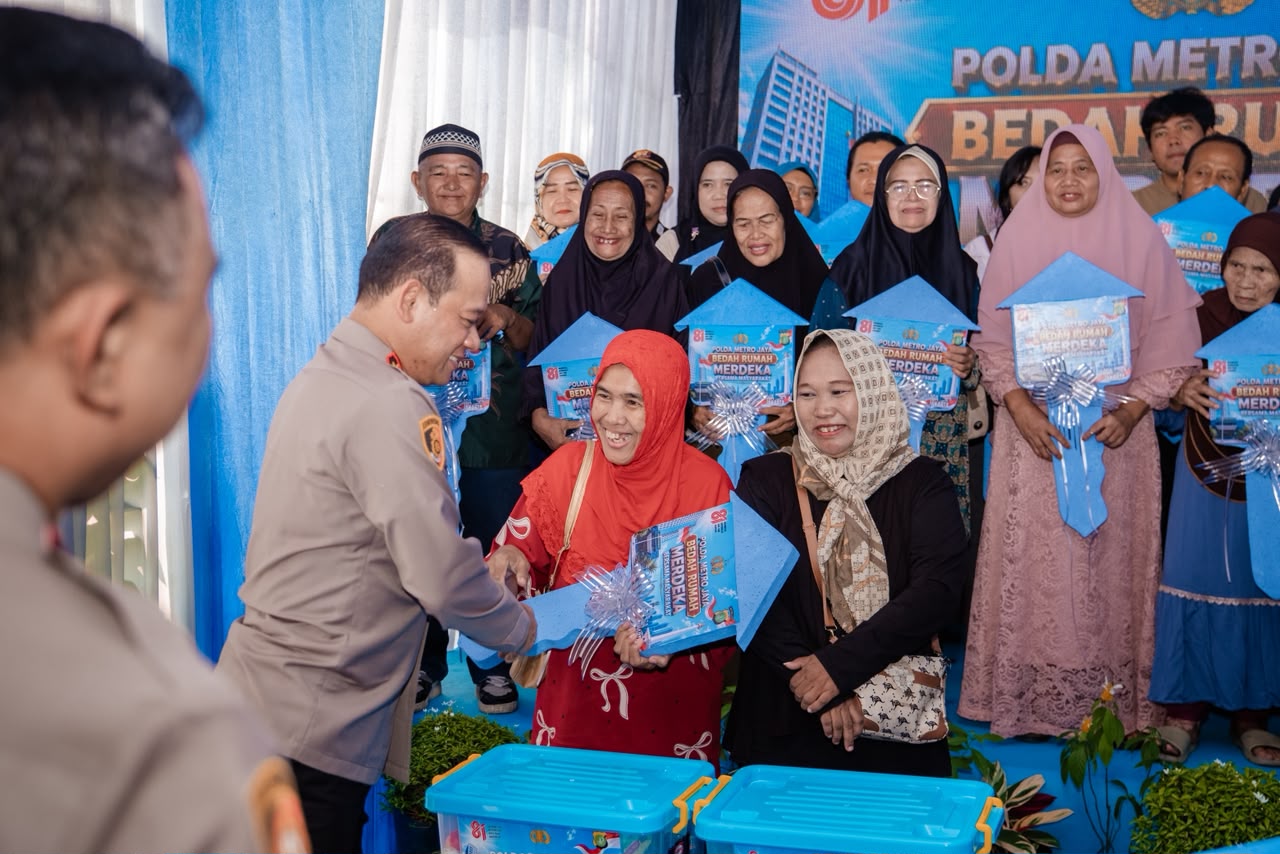 Polda Metro Jaya Resmikan 35 Rumah Layak Huni, Semangat Kemerdekaan Dihadirkan Lewat Aksi Nyata