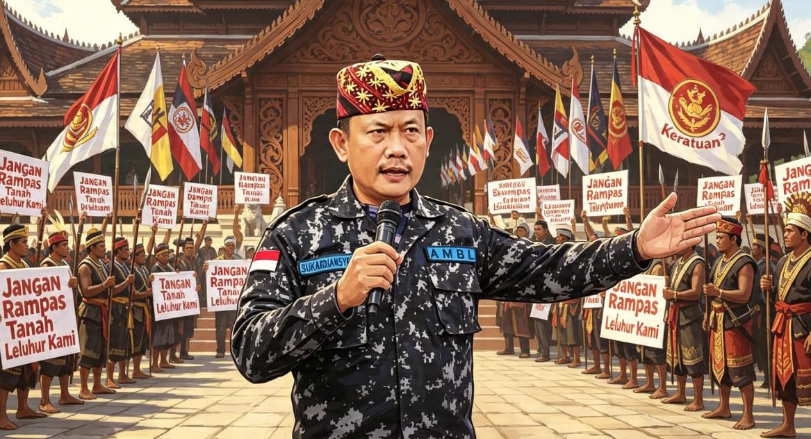 Ketum AMBL: “Oligarki Raksasa BW, Jangan Rampas Tanah Leluhur Kami!”* *Ribuan Karyawan PT Sungai Budi Grup Geruduk Polda Lampung