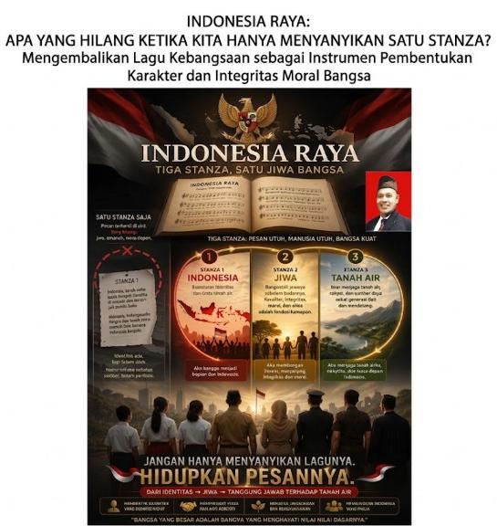 INDONESIA RAYA : APA YANG HILANG KETIKA KITA HANYA MENYANYIKAN SATU STANZA?