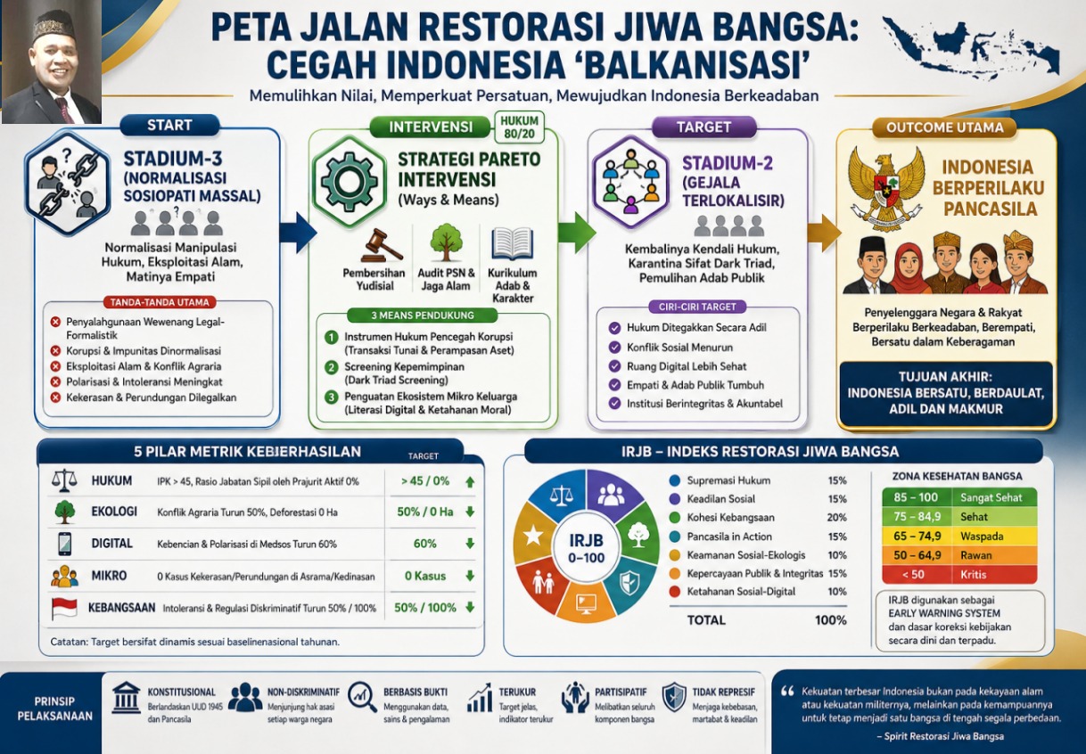 Ketua Umum Jaga Pancasila: Indonesia Harus Restorasi Jiwa Bangsa, Cegah Risiko “Balkanisasi”