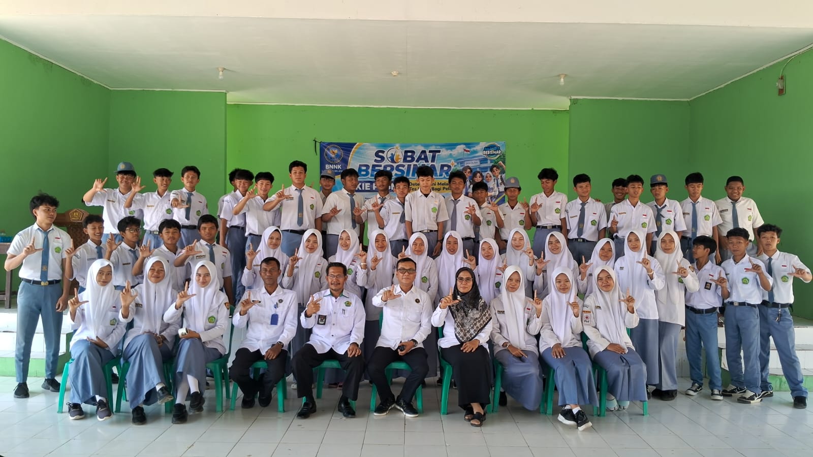 Melalui KIE P4GN, BNNK Lampung Selatan Gelar Program Sobat Bersinar Dikalangan Pelajar
