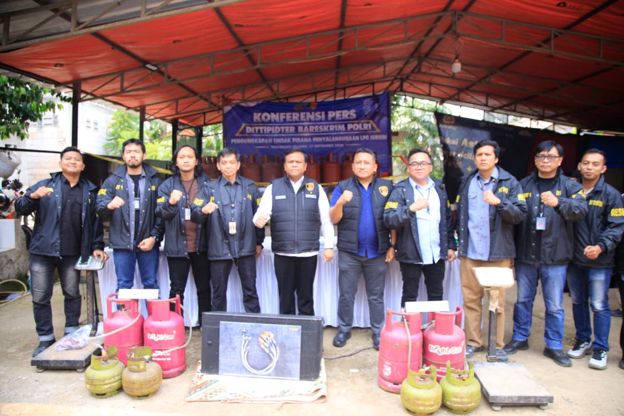 LPG 3 Kg Dipindahkan ke Tabung 12 dan 50 Kg, Bareskrim Bongkar Modus di Pondok Aren
