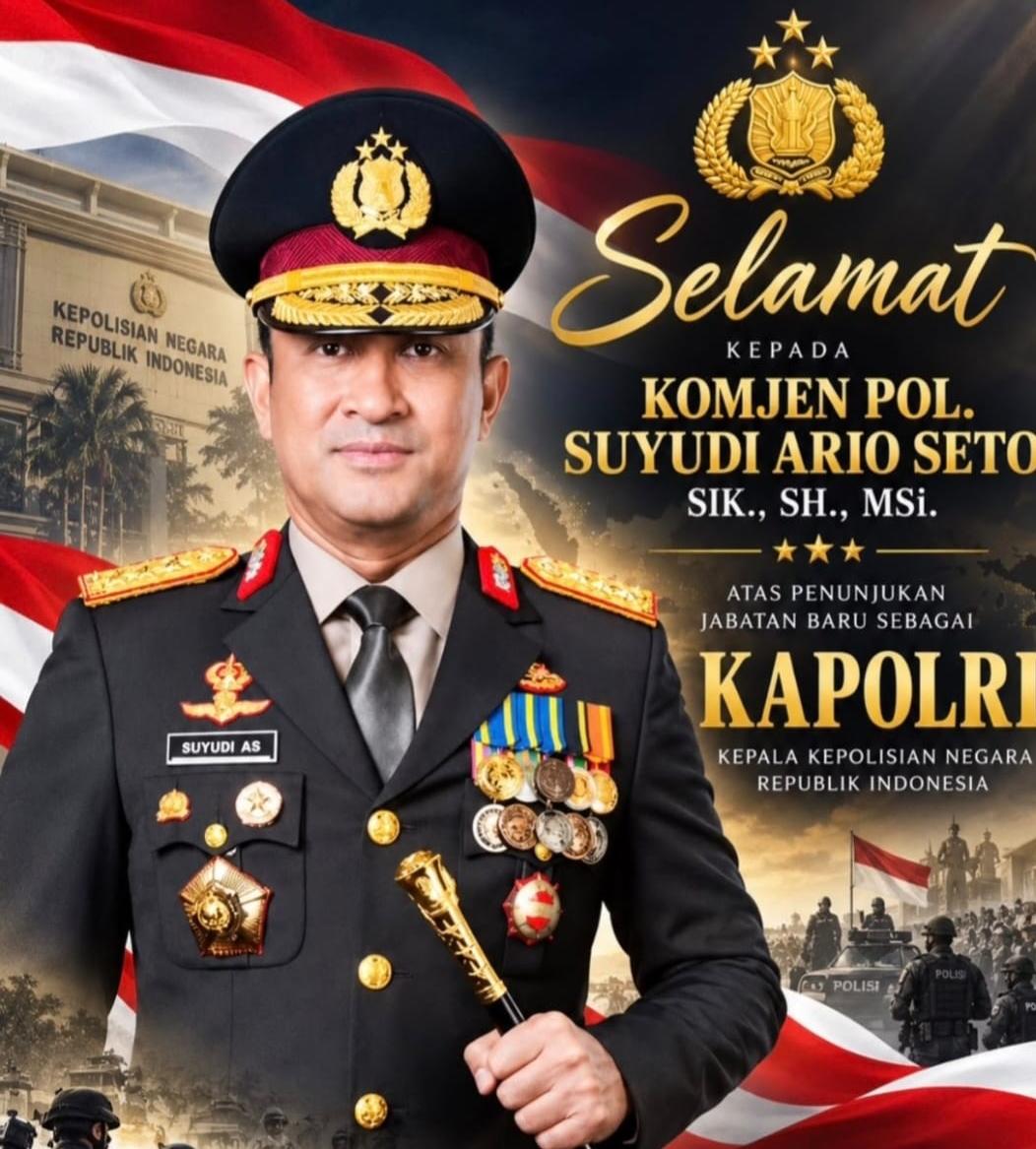 KETUA BALITBANG STIJ NAKULA SADEWA UCAPKAN SELAMAT KEPADA KOMJEN POL SUYUDI ARIO SETO SEBAGAI KAPOLRI BARU, DPR SETUJUI SECARA AKLAMASI